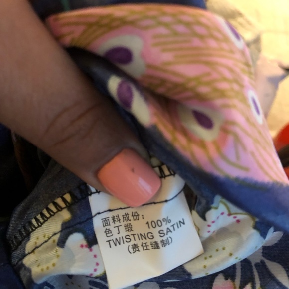 Zhong Sang Blue Peacock Robe. Size Medium. - Picture 8 of 9